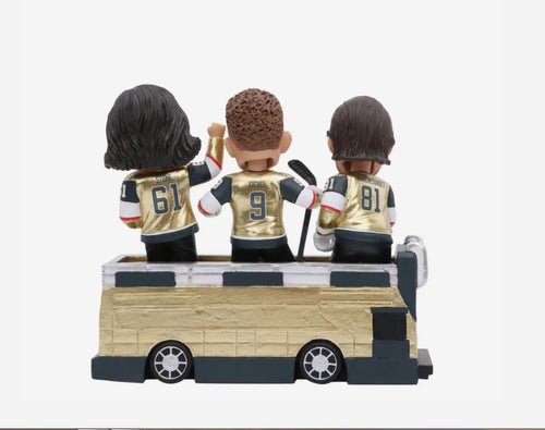 **Limited Edition** Vegas Golden Knights 2023 Stanley Cup Champions Parade Bus Triple Bobblehead