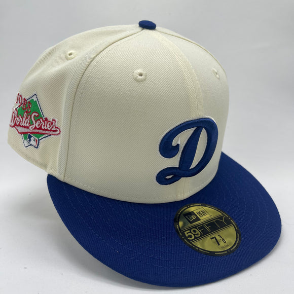 5950 Dodgers Chrome White Throwback D