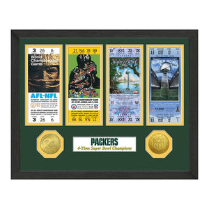 Green Bay Packers SB Championship Ticket Collection